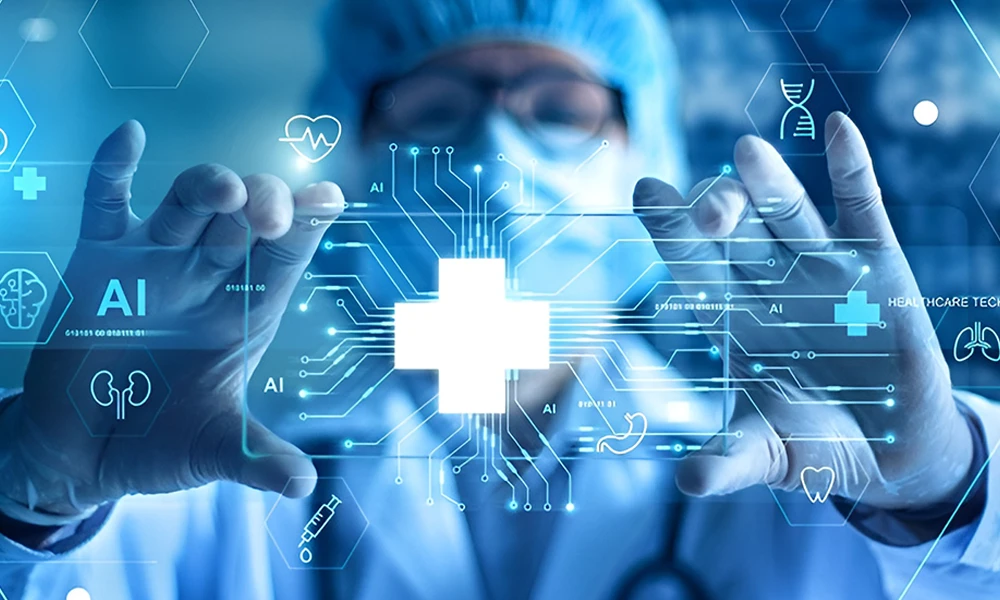 Healthcare industry solutions illustration